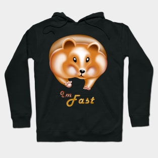 Im fast and chuncky, kawaii hamster meme sprinter Hoodie